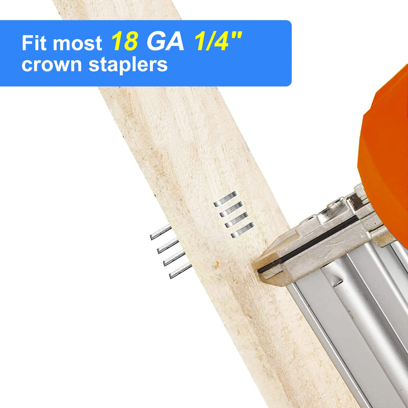 18 Gauge 1/4" Narrow Crown Staples 1-1/2",1-1/4" 1", 3/4", 1/2" | 304 Stainless Steel, Assorted 1600 pcs for 18 GA Pneumatic or Electric Stapler or Staple gun,Project Pack 1/2"+3/4"+1"+1-1/4"+1-1/2"--1600pcs