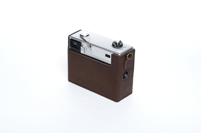 35AF Case, BMAOLLONGB Handmade Genuine Real Leather Half Camera Case Bag Cover for Rollei 35AF with Lens Cover (Coffee) Coffee