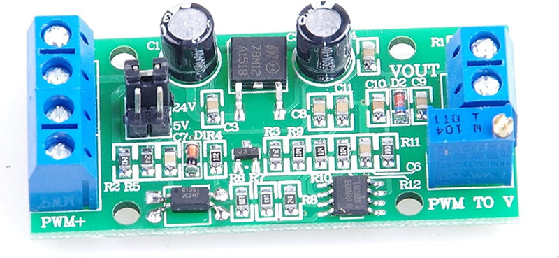 PWM-to-Voltage Module 0% -100% PWM Converted to DC 0-10V Voltage Analog to Digital