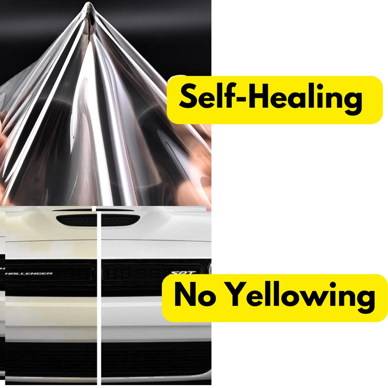 Roll Door Edge Guard Paint Protection Film 0.4" 1" 2" 4" 8" x 240" 5' to 33 Yd, 8mil Impact Areas Scratches Chips Debris Clear Long-Lasting Resistant UV Gard (0.4 Inches x 5 YD) 0.4 Inches x 5 YD