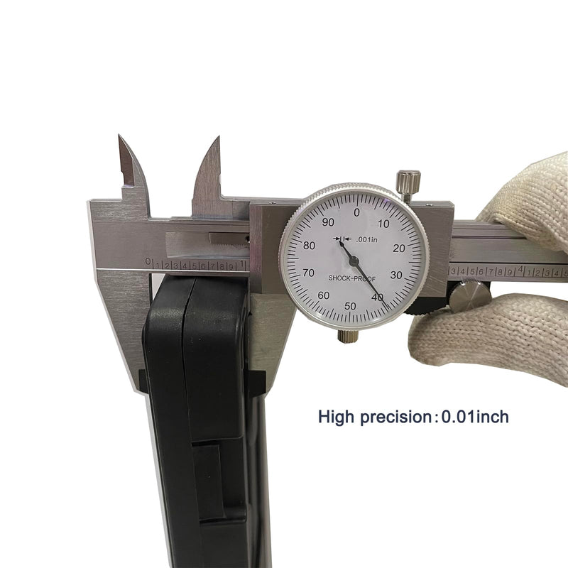  [AUSTRALIA] - 6 Inch Dial Caliper, MFQNENLK 4-Way Measurement Calipers, 0.001 Accuracy Imperial Shockproof Measuring Tool with Plastic Case (Dial Caliper 0-6" Range) Dial Caliper 0-6"