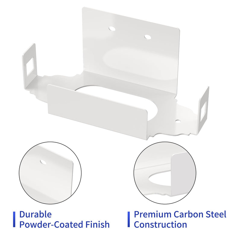 Wall Mount Bracket for Google GFiber Wi-Fi 6E Router (GR6EXX0C) – Metal Wall Mount Holder for GFiber Wi-Fi 6E Router, Easy to Install with All Mounting Hardware Included (White Holder Only)