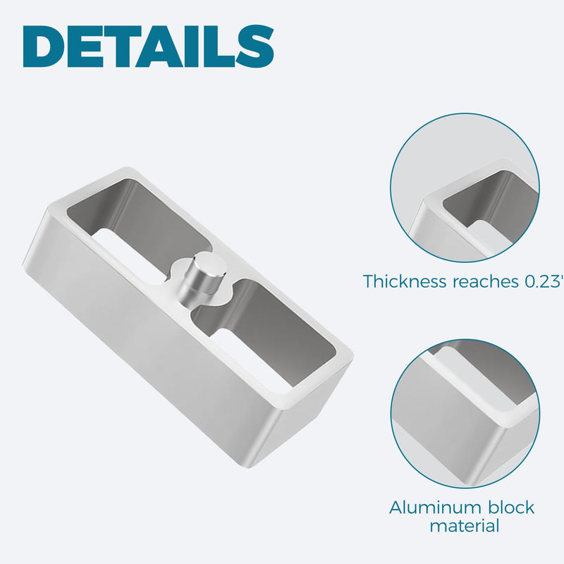 1 PCS Upgrade 1 Inch Universal Leaf Spring Lowering Block Kit Aluminum for Ride Height Adjustment