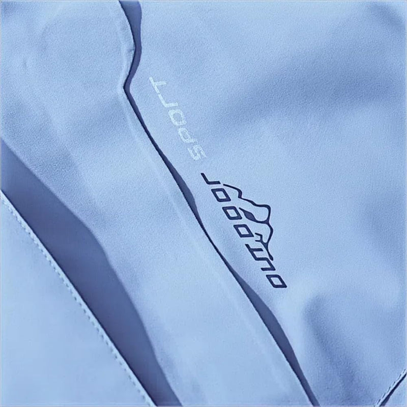 Men's Rain Jacket Hooded Waterproof Raincoat Lightweight Windbreaker Medium Blue