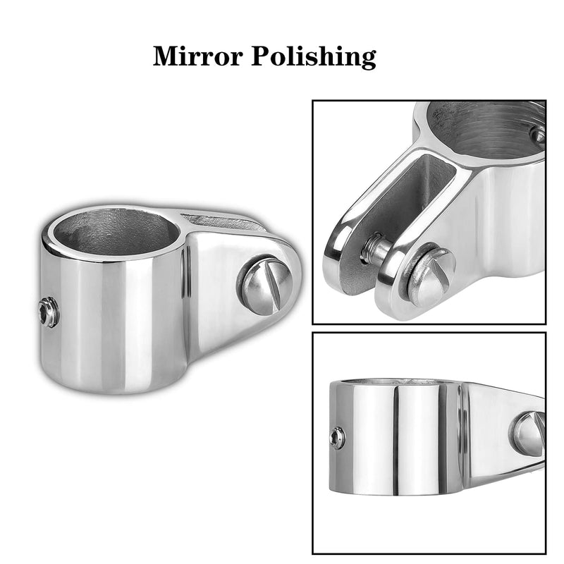 TINGZHIGO Marine Bimini Top Jaw Slide 316 Stainless Steel Fit for 1 inch or 7/8 inch Round Tube, Heavy Duty, Boat Bimini Top Hardware(4-Pack)