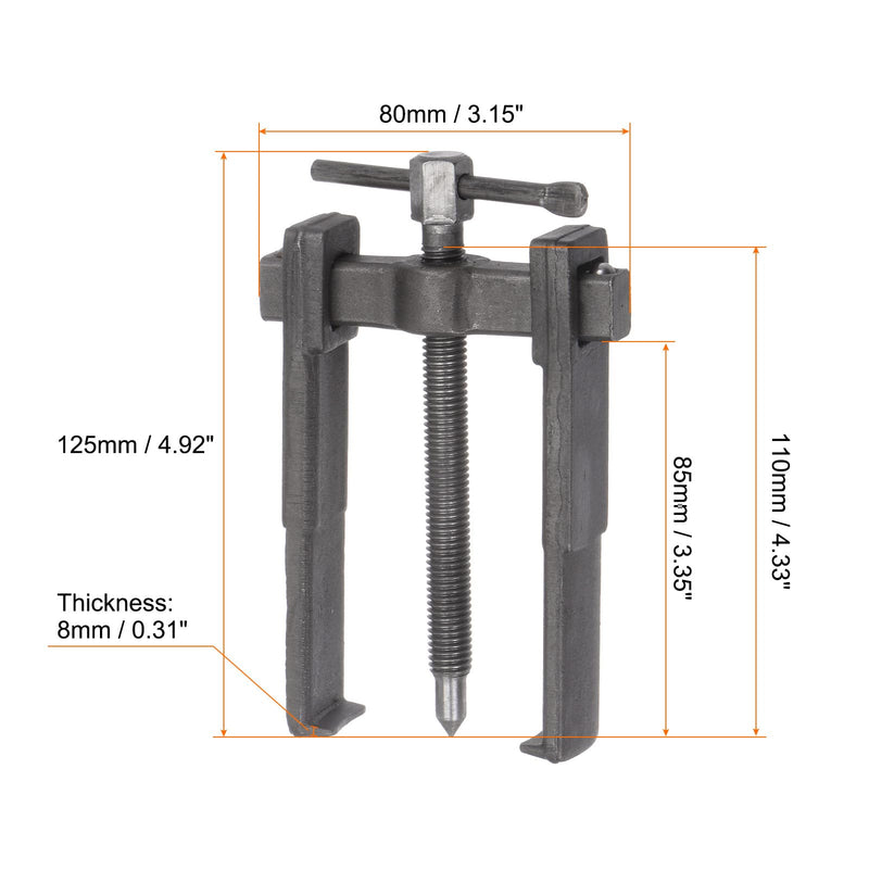 HARFINGTON 2-Jaw Gear Puller 4" High Carbon Steel Separate Lifting Device for Bearings 4 Inch