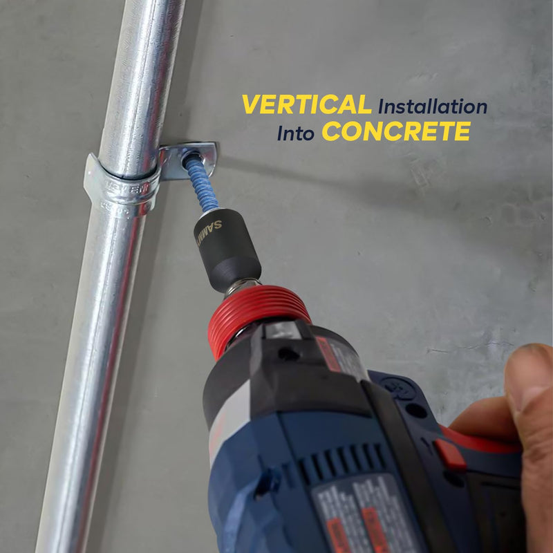 Everflow 8059957-25 3/8" Screw Vertically Threaded Rod Anchor Designed for Concrete Structure, Steel, Zinc Finish, 5/16 x 1-3/4" Screw Length (25 Pack) 5/16 x 1 3/4 in. Screw ROD SIZE 3/8"