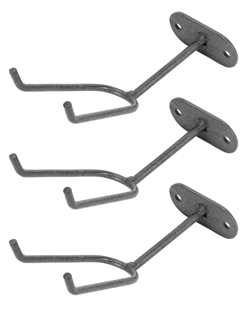 QWORK Heavy Duty Wall Mount Gravity Feed Spray Gun Holder Compatible with Most Paint Spray Guns Ideal for Spray Booths and Workstations 3 Pcs