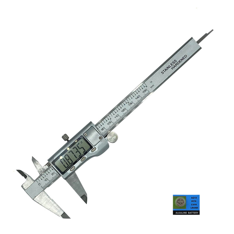 Stainless Steel Digital Caliper | 6 inch /150mm + Large LCD Screen