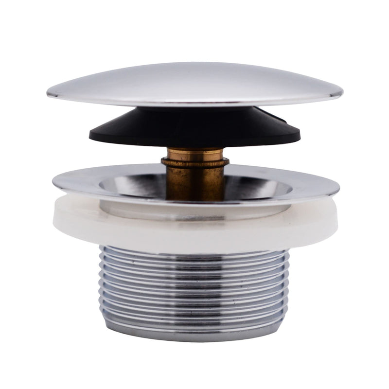 Westbrass Illusionary Overflow Sch. 40 PVC Plumbers Pack with Tip-Toe Bath Drain, Polished Chrome, D593PHRK-26