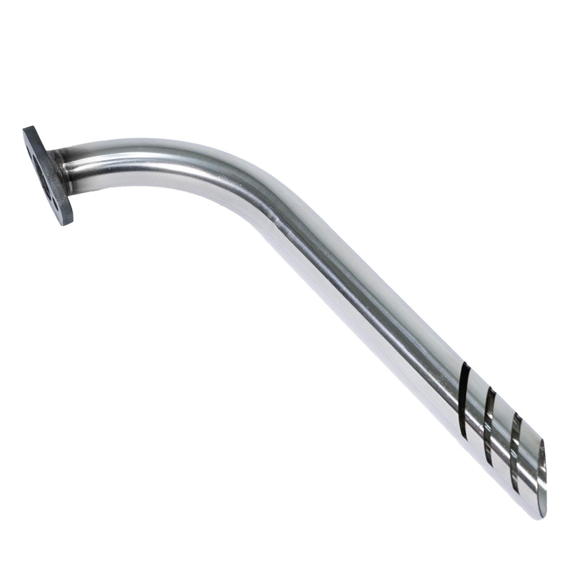 Header Exhuast Pipe Kit for Monster Mega Moto MMB80 MMB105, Coleman RB100 105cc, Motovox MBX10 Baja DB30 97cc Orxyearth Dirt Kids Mini Bike Lifan 79cc/105cc Engine MMK80 Go Kart (Sliver) Sliver