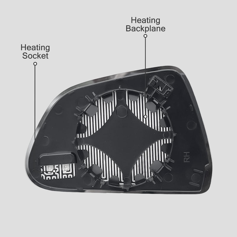 Passenger Side Mirror Replacement For Tesla Model 3 2017-2023 – Mirrors for Tesla Model 3 W/Backing Plate- Side Mirror for Tesla Model 3 Accessories Right (Passenger Side)