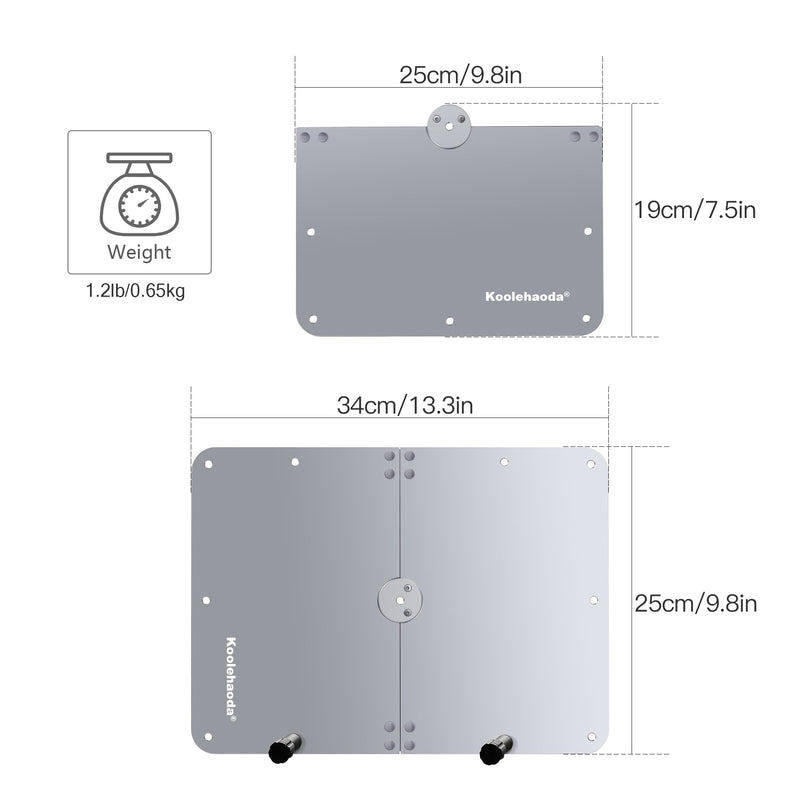 koolehaoda Laptop Notebook Pallet Projector Tray Holder, Multi-function tray. 1/4" Screw Tripod Stand Ballhead Mount ,All Aluminum material, For Home, Office, Studio, DJs