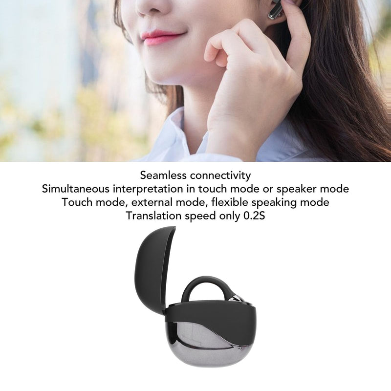 Yunseity M62 Language Translator Earbuds, 133 Languages Real Time Two Way Cordless Bluetooth Translation Device with App, TWS Noise Reduction, Voice Control, Ideal for Travel and Business