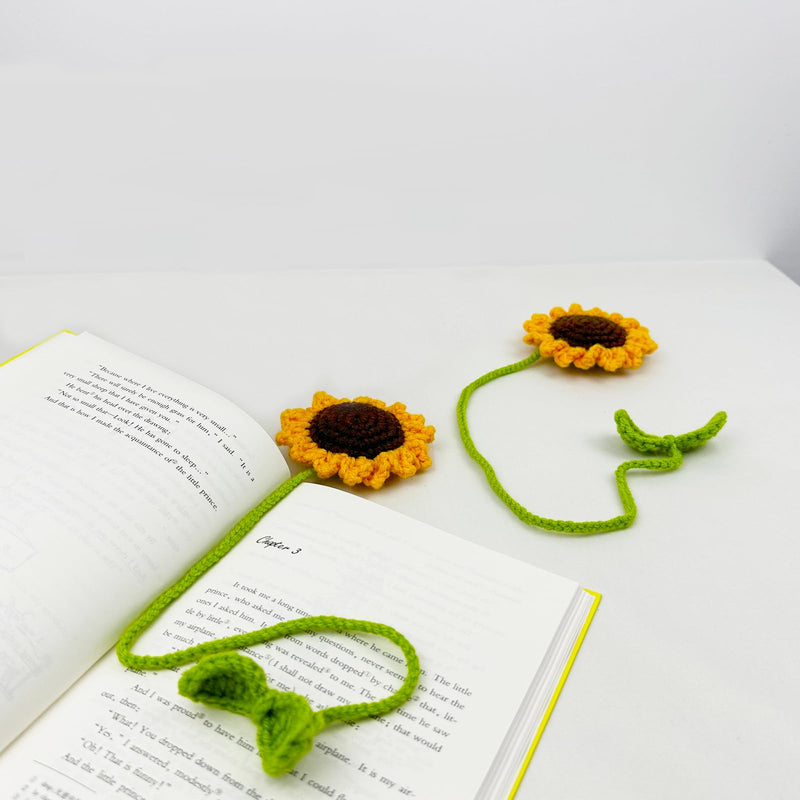 2 Pieces Handmade Sunflower Car Accessories Sunflower Pendants Car Mirror Hanging Accessories