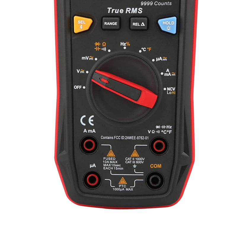 UNI-T Multimeter Tester True RMS UT60BT Temperature Measurement,NCV,Duty Cycle,Diode Test,Digital Voltmeter & Ohm Meter,Smart Multimeter 1000V for Electrical Troubleshooting