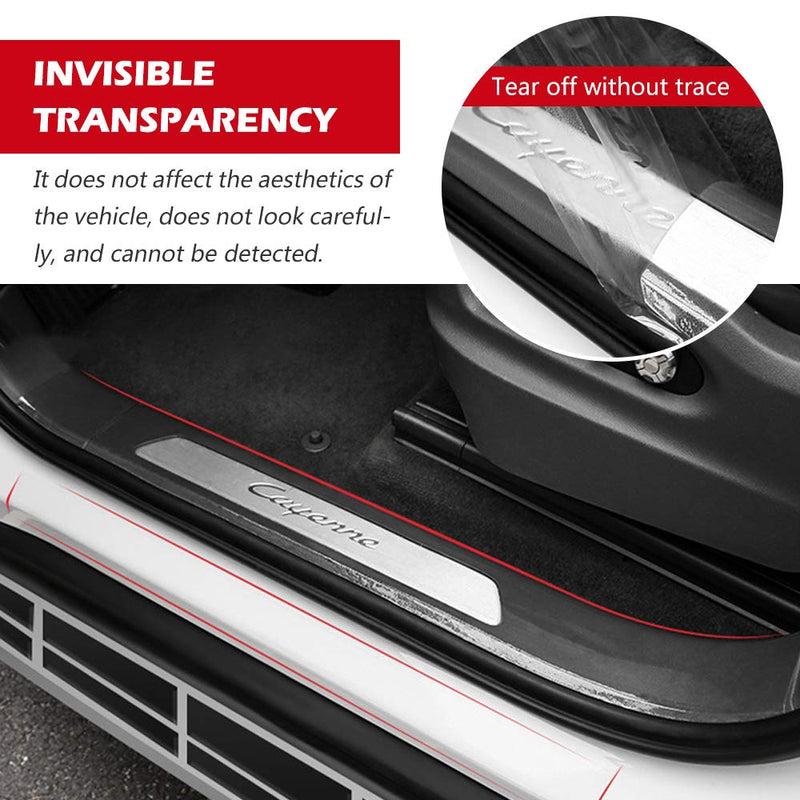 CloudBuyer Universal Car Door Edge Protector, Clear Sill Guard Film with Anti-Collision Protection for Most Vehicles (33Ft x 2.7In, Transparent) 2.7In x 33Ft