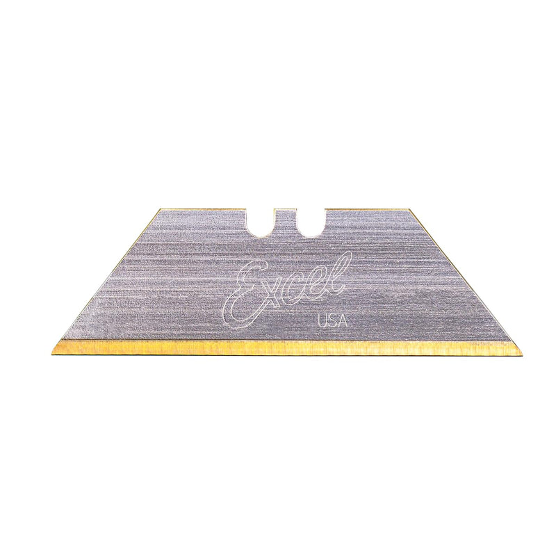 Excel Blades #92 Titanium Nitrade Coated Utility Knife Blades – Shatter Resistant High-Carbon Steel Razor Blades for Precision Cutting, 100 Pack Cutter Blade Replacement with Dispenser - Made In USA