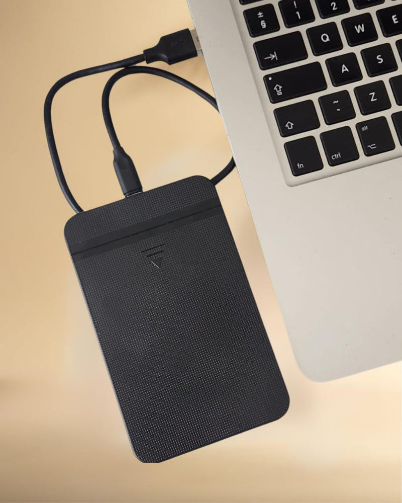 Portable 500GB External Hard Drive HDD — USB 3.0 & USB C for PC, Mac, PlayStation, Phone (Andriod and iPhone 15/16) & Xbox - Ultra Fast