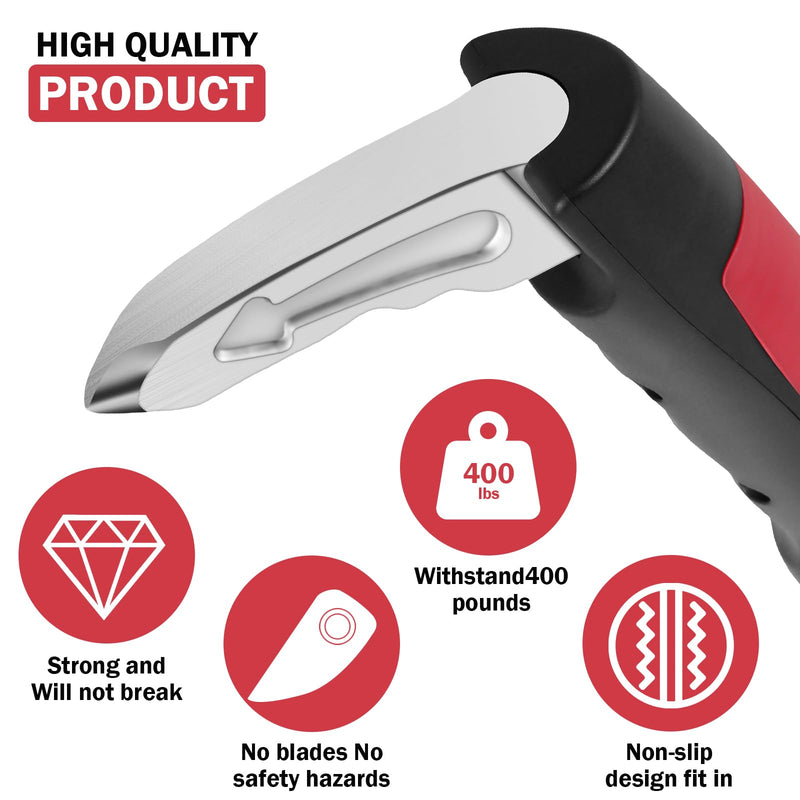Car Handle Assist for Elderly, 2 Pack Handicap Car Door Assist Handle 3 in 1 Multifunction Portable Car Assist Handle for Safe Entry/Exit Car for Elderly, Seniors, Handicapped (Red) Red 2pc