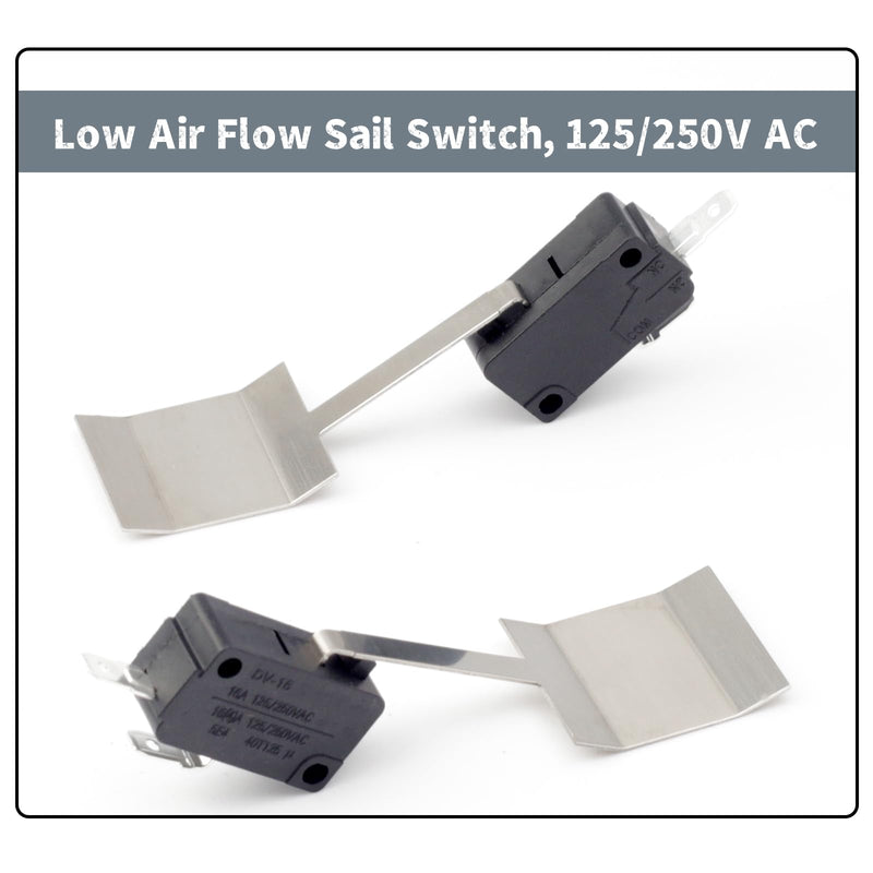 31093 RV Furnace Sail Switch Kit Replacement for Dometic Atwood Hydro Flame AFSAD AFSD AFMD Serials Series, 2 Pack RV Camper Furnaces Low Air Flow Sail Switch Numbers Before 72498929