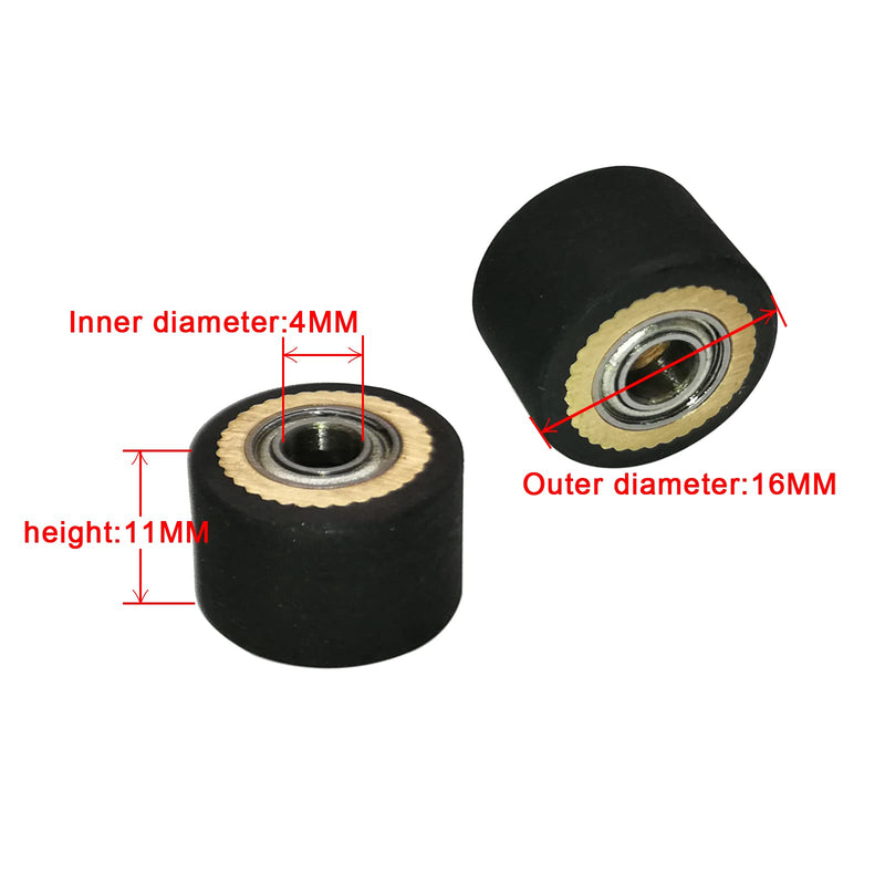 5pcs HQ Pinch Roller for Roland GCC LiYu Rabit Pcut Mimaki Graphtec Iolion Cutter Plotter 4x11x16 4x11x16mm