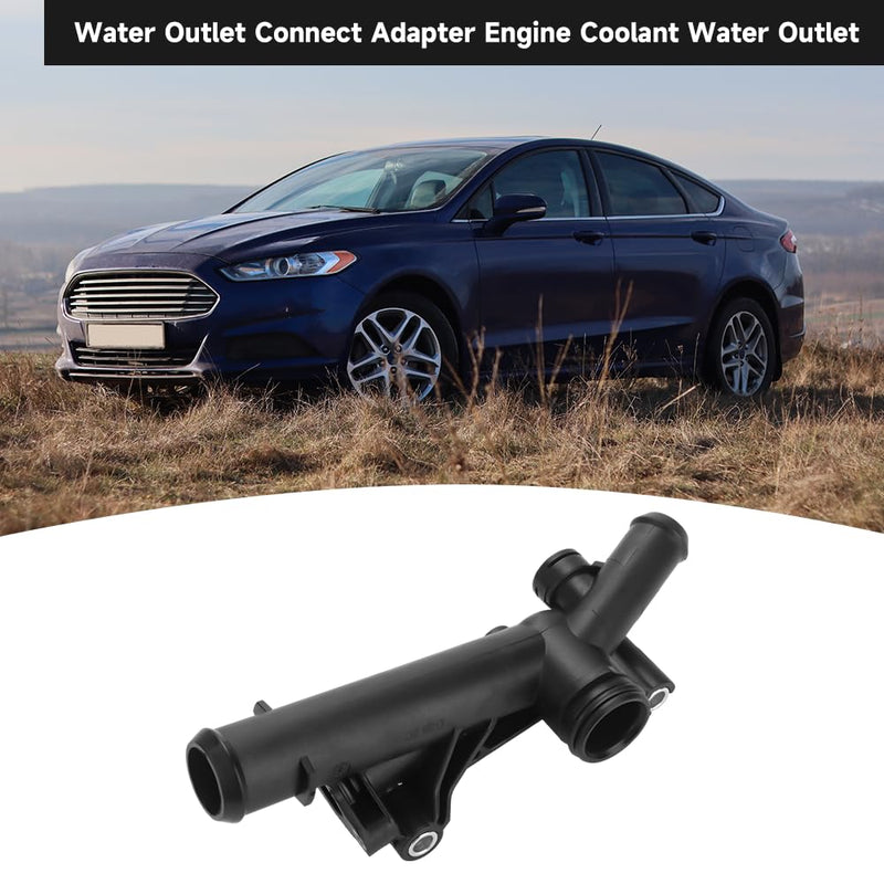 Water Outlet Connect Adapter Engine Coolant Water Outlet - Compatible for Ford Escape 1.6L EcoBoost 2013-2016 (AWD/FWD SE/SEL/Titanium Sport Utility) - Replaces BM5Z-8592-A BM5Z-8K556-B