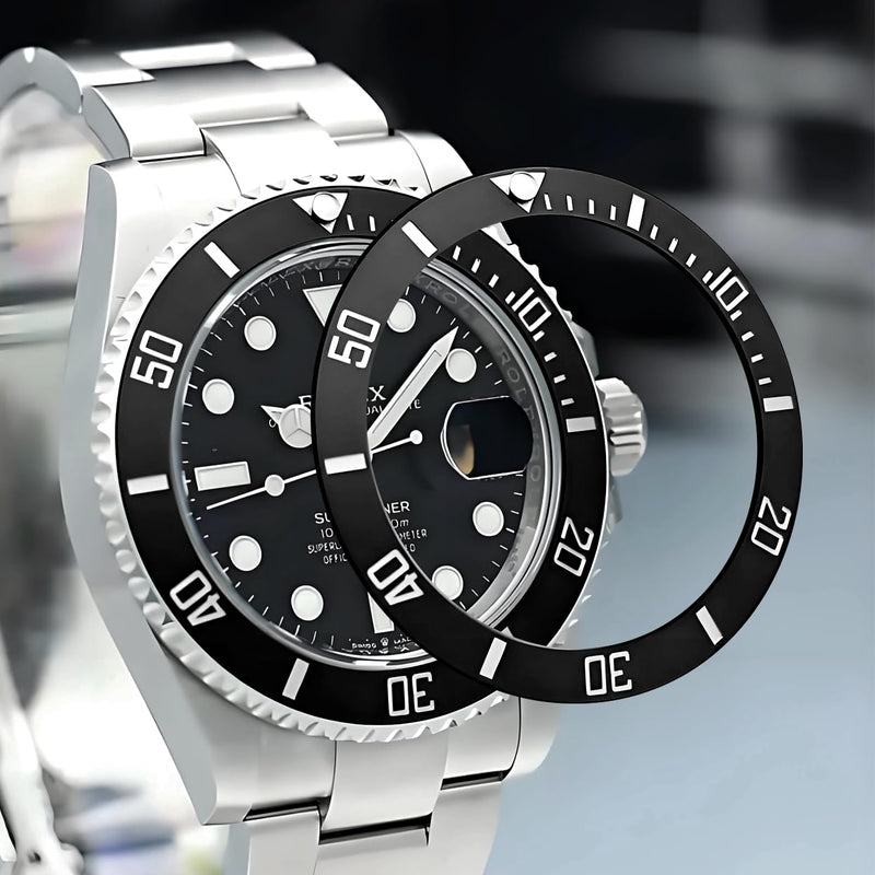 Ceramic Bezel Insert Replacement For Rolex Submariner 116610 114060 116613 116618 38mm 3pcs (Black+Blue+Green)