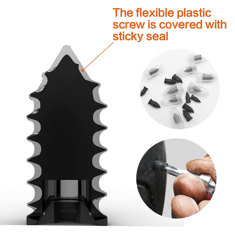Tire Repair Nail,Self-Tapping Screw,Tire Repair Kits,Tire Screw Plug,Tire Repair Rubber Nail,Tire Fix,Suitable for car, Motorcycle, ATV, Jeep, Truck, Tractor tire Puncture Repair