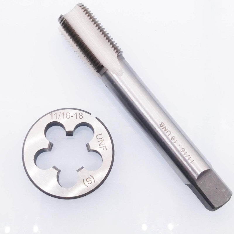 HSS 11/16-18 UNS Tap and 11/16-18 UNF Die Right Hand