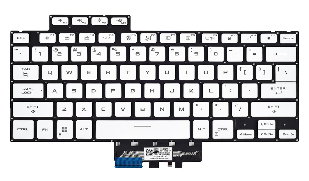 Replacement Backlit Keyboard for Asus ROG G14 GA402 GA402R GA402RJ GA402RK GA402RU GA402X GA402XV Series Gaming Laptop US Layout