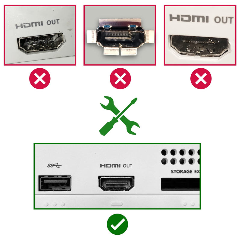 HDMI Port Replacement Kit for Xbox Series S - Radio Frequency Safe One