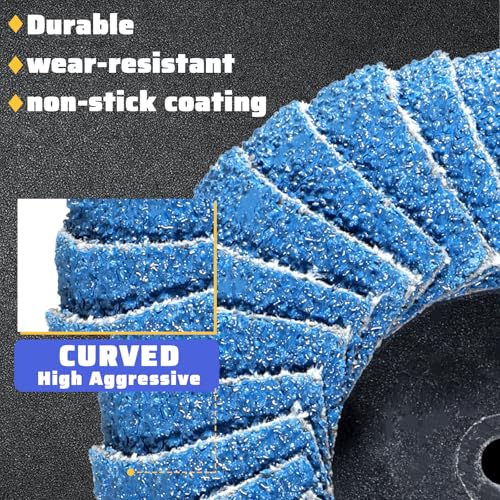 23 PCS Die Grinder Sanding Disc 2 Inch Roll Lock Rapid Replacement Sanding Discs Flat Flap Discs with 1/4" Holder, 40 60 80 120Grit for Wood Metal Sand ing, Rust Removal, Grinding and Finishing