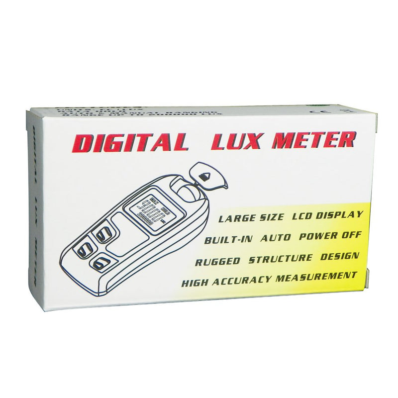 Leaton Digital Luxmeter/Digital Illuminance Light Meter lux meter with LCD Display(Range: 0.1~200,000 Lux Luxmeter, 0.01~20,000Fc)