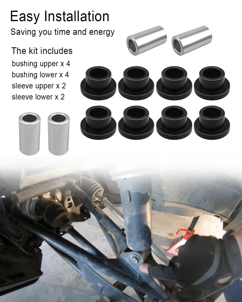 Rear Shock Bushing Sleeve Fit for Polaris ATV UTV 400 425 500 570 700 800 900 1000 Diesel ETX EV TM Absorber Bushings Bearings Kit Rear Shock Bushing Sleeve Kit