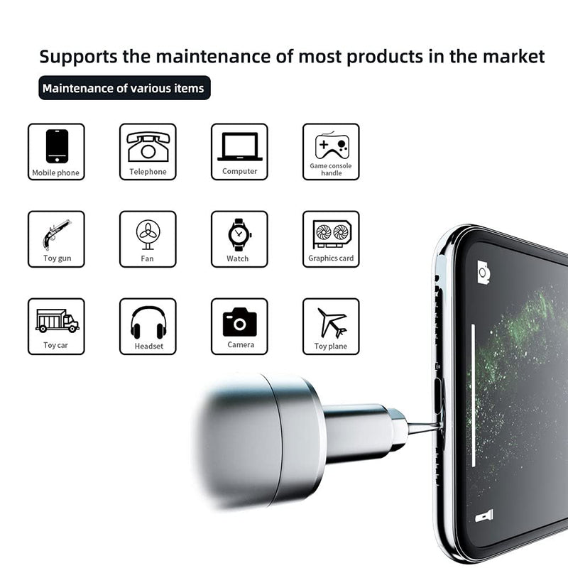 Mini Electric Screwdriver Small Portable Cordless Rechargeable with High Precision Torque Adjustable 24 Bits for Iphone Ipad Watch Camera Laptop Smartphone Macbook
