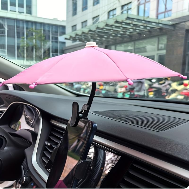 1Pc Bendable Phone Sun Shade with Clip, Mini Anti-Glare Screen Cover for Outdoor Use, Sun Rain Protection and Easy Phone Photography