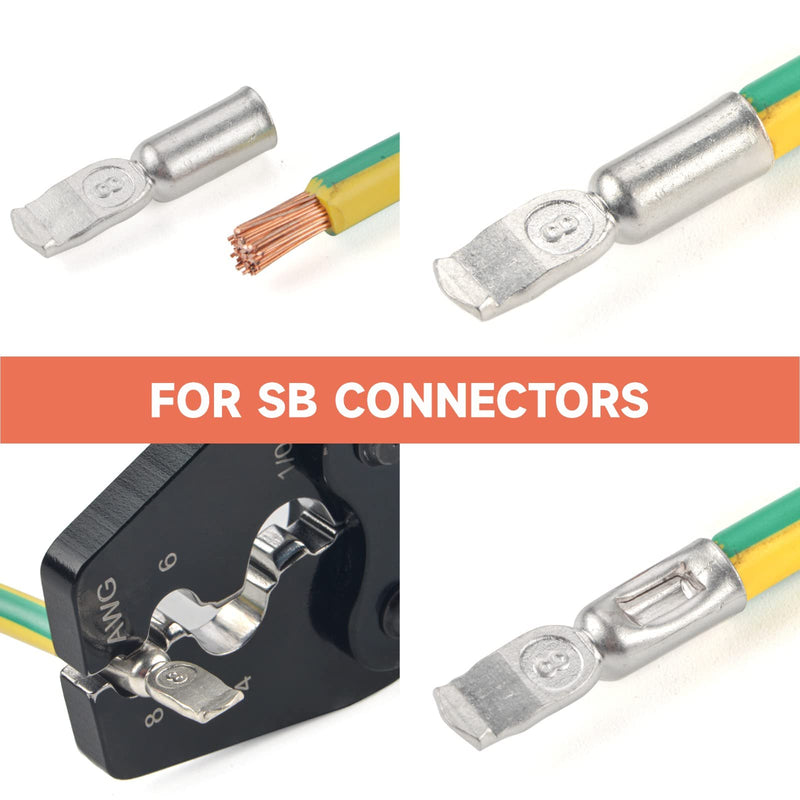 iCrimp IWS-50AP Battery Cable Crimping Tool for Power 50A & 75A Connectors, Anderson SB50 SB120 SB175 Connectors, AWG 8-1/0 Battery Cable Lugs