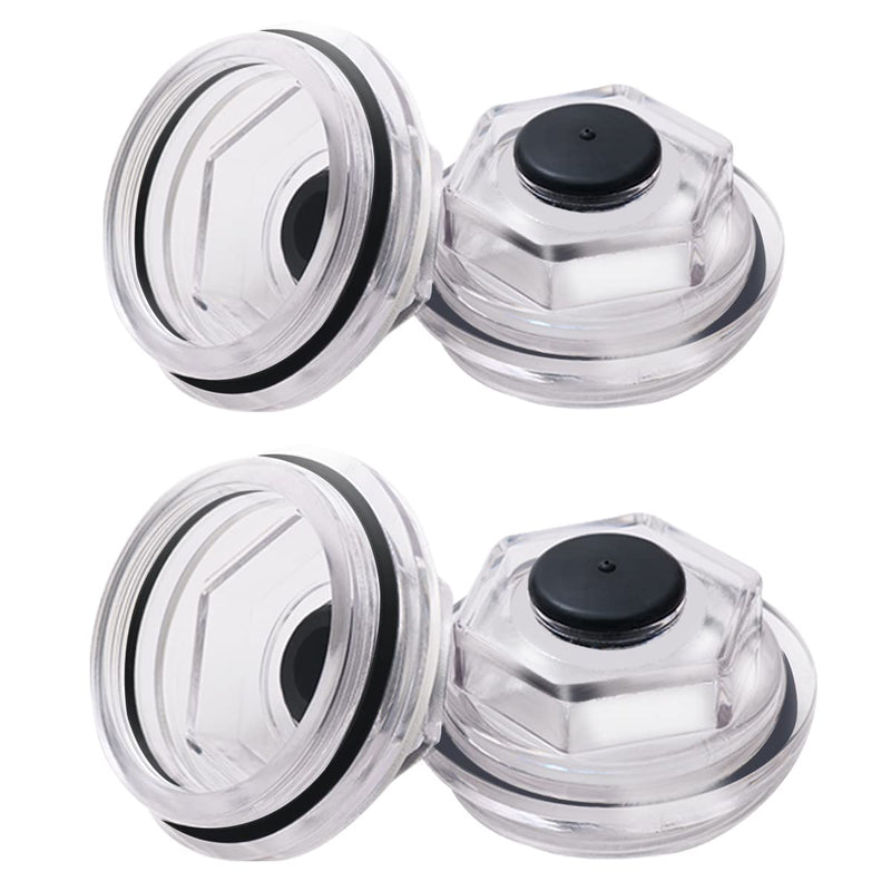 2PCS Oil Bath Dust Caps, K71-038-00,For Dexter 6k-8K 8-218, 8-219, 8-232 General Duty Axles Built 1989 and older, for Dexter 6K 7K 8K 2.75" Threads Trailer Axle Plastic Cover 21-35 23-29 Oil Caps (2)