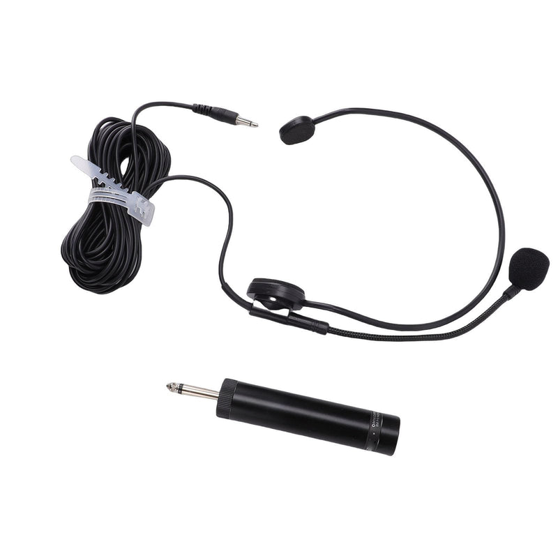 Wired Headset Microphone for Amplifier Teacher Presenter | HiFi Sound Flexible Adjustable Head Mounted Mic with 3.5mm Jack, Lightweight Ergonomic Headset Mic for Singing Speech