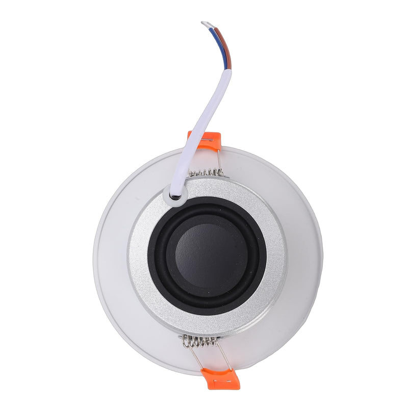 Round Ceiling Speaker 3 Inch 10-12W | Clear Sound Aluminum Alloy Spring Clip Design for Home Theater Commercial Background Music
