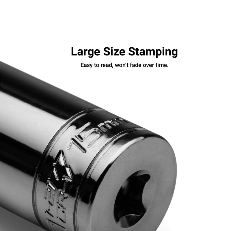 Capri Tools 15 mm Shallow Socket, 1/4-Inch Drive, 6-Point, Metric