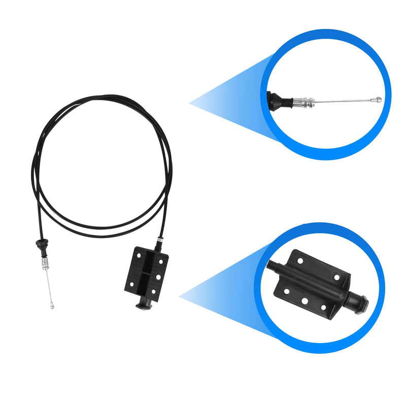 Hood Release Cable Fits for 1981-1993 D150 D250 W150 W250 Ramcharger 1984-1989 W100 55024942 4168969