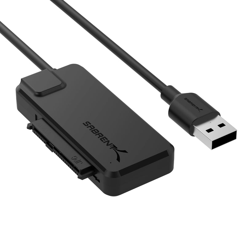 SABRENT USB 3.2 Type A to SATA/U.2 SSD Adapter Cable with 12V/2A Power supply [EC-U2SA] 2.5/3.5" SATA/U.2 SSD Adpater