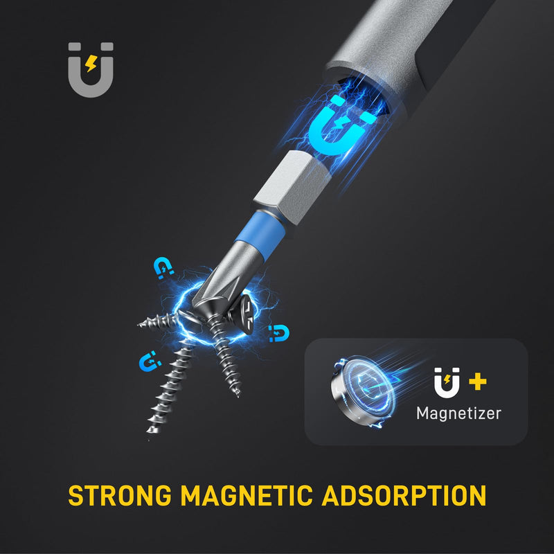 74 in 1 Magnetic Screwdriver Set, Ratchet Screwdriver, Multi Bit Screwdriver Set with Detachable Handle, RepairTool Kit for Furniture, Precision Electronics, Bicycle, DIY, Computer