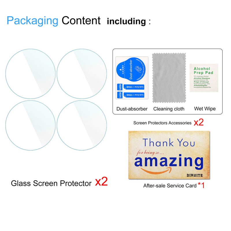 4-Pack for Garmin Vivoactive 3 Tempered Glass Screen Protector (Not Fit for Vivoactive 3 Music) [Anti-Scratch] [Perfectly Fit] [Optimized Version]