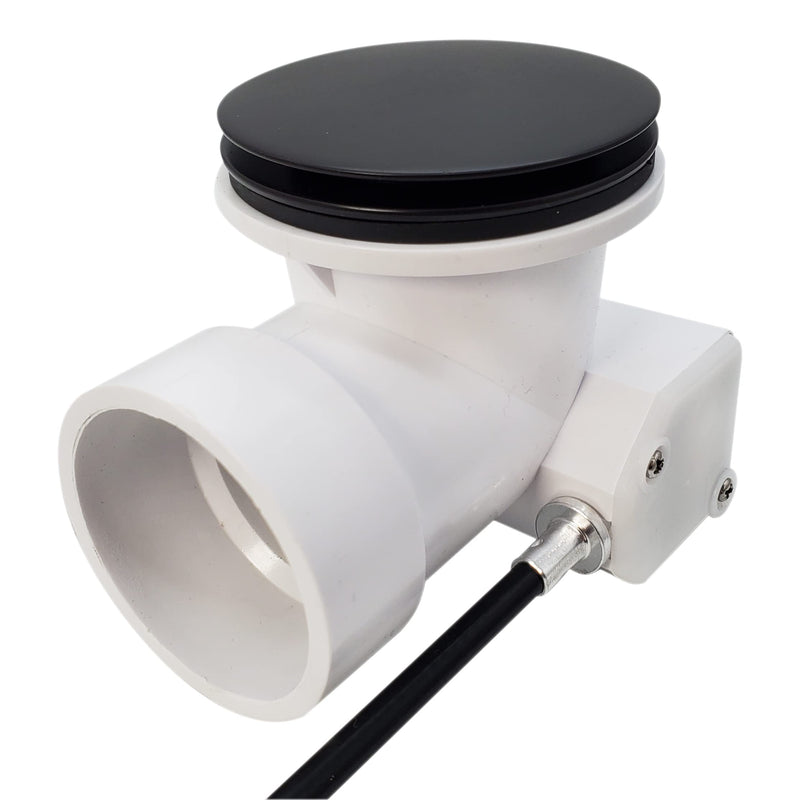 Westbrass Standard Trim for Cable Drive Bath Waste, Matte Black, D50T-62