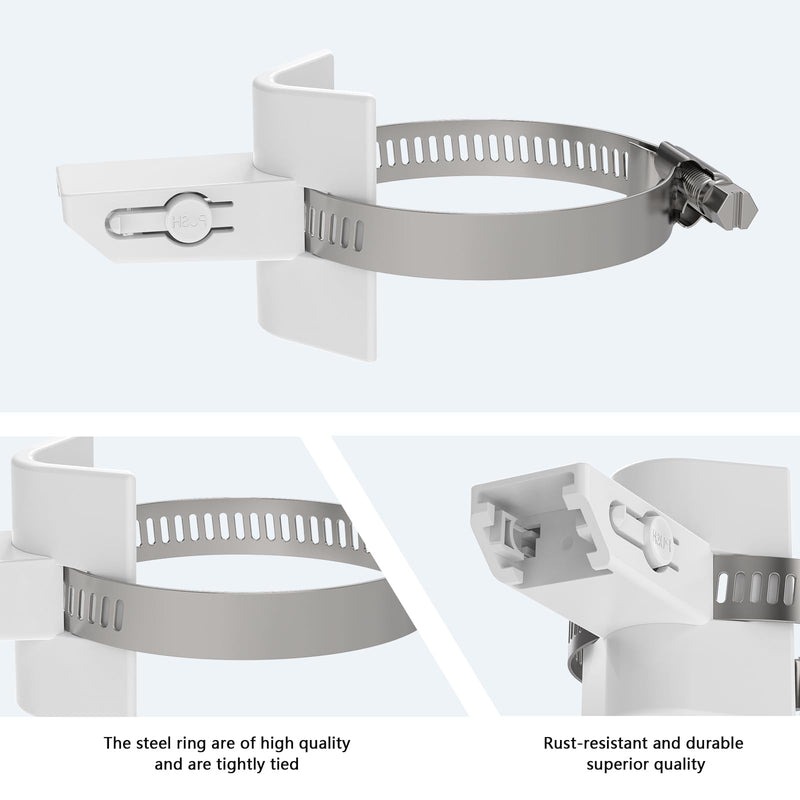 Camera Mount Pipe Mounting Bracket for Eufy SoloCam S340 Solar-Powered Outdoor Security Camera