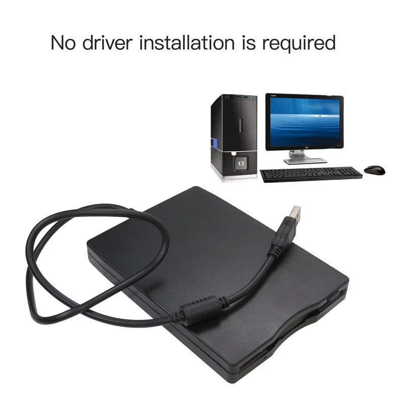 Xspeedonline 3.5-inch USB 2.0 Data External Floppy Disk Drive 1.44MB Supported for Windows 98/SE/2000/ME/XP/VISTA/7/8/8.1/10/11/MAC Operating Systems