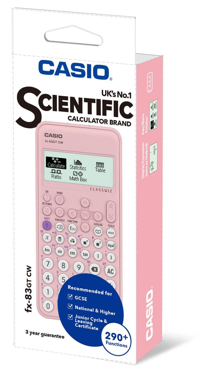 Casio fx-83GTCW Pink Scientific Calculator Casio FX-83GTCW